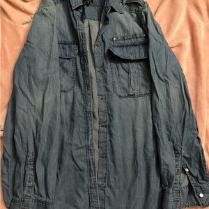 Express Blue Denim Shirt